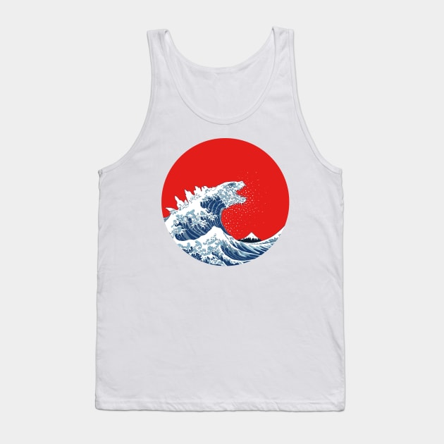 Hokusai Kaiju Tank Top by Mdk7